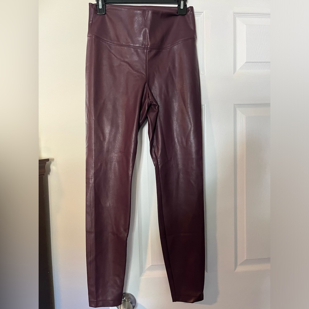 White House Black Market Leather Leggings